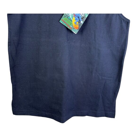 Big Dogs Mens Large Tank Top Script Embroidered Logo 90s Y2K Black Shirt NEW NWT - Picture 3 of 11